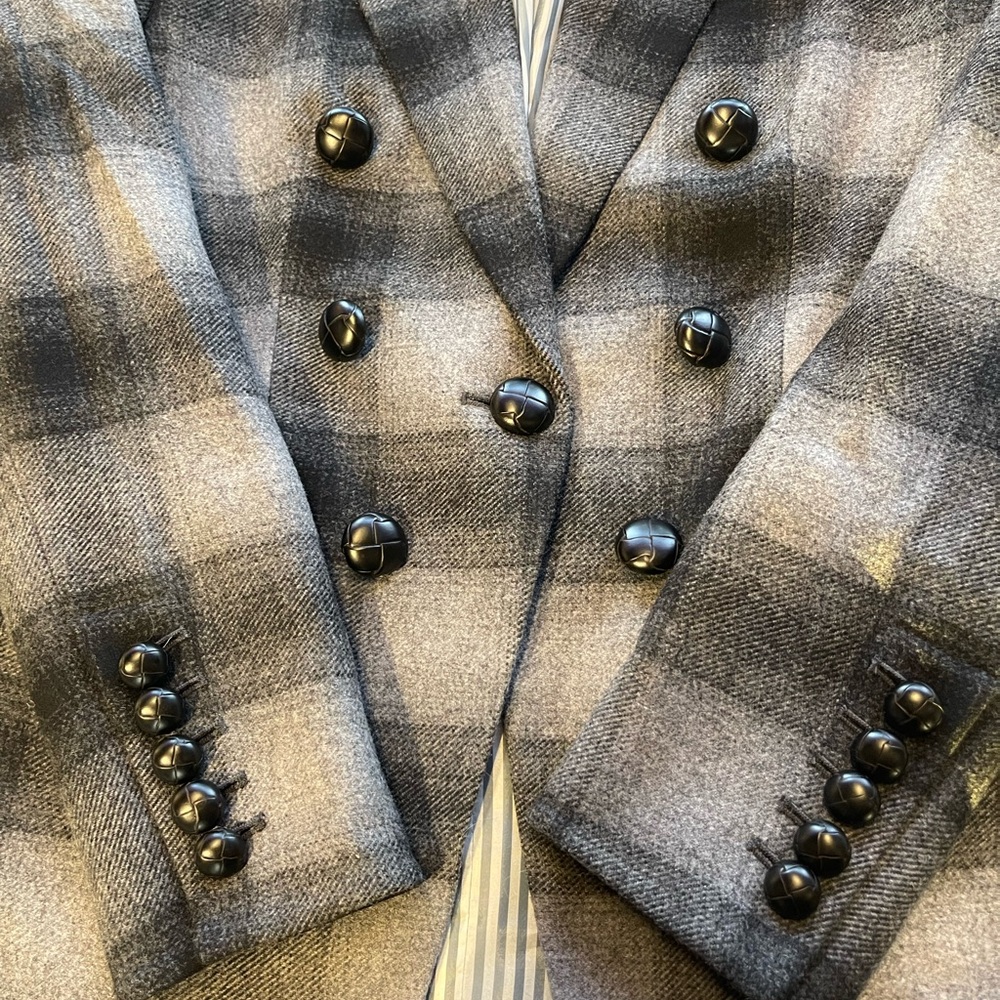 Veronica Beard Black and Gray Plaid Blazer - Picture 9 of 15